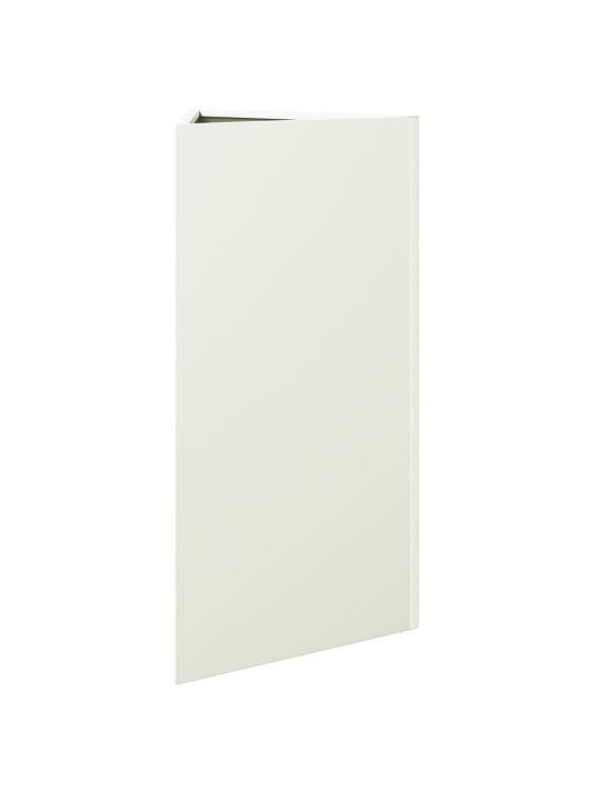 Sodo loveliai, 2vnt., balti, 40x34,5x70cm, plienas, trikampiai