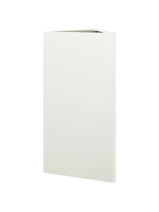 Sodo loveliai, 2vnt., balti, 40x34,5x70cm, plienas, trikampiai