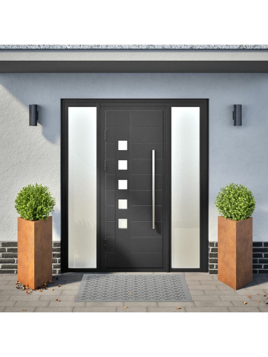 Sodo loveliai, 2vnt., 40x34,5x70cm, corten plienas, trikampiai