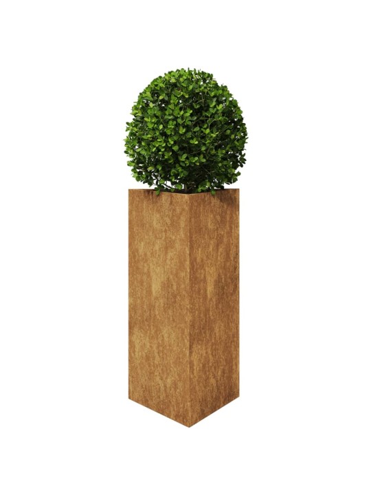 Sodo loveliai, 2vnt., 40x34,5x70cm, corten plienas, trikampiai