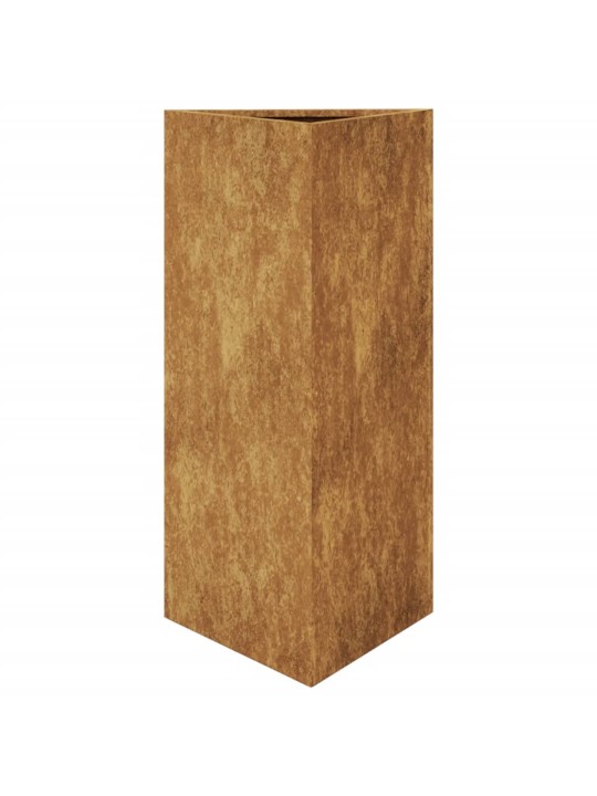 Sodo loveliai, 2vnt., 40x34,5x70cm, corten plienas, trikampiai