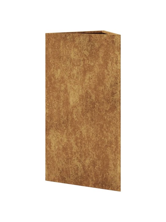 Sodo loveliai, 2vnt., 40x34,5x70cm, corten plienas, trikampiai