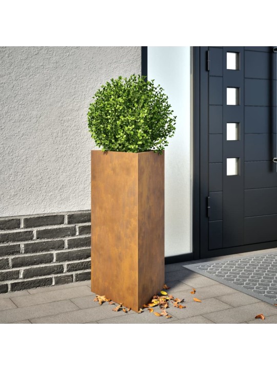 Sodo loveliai, 2vnt., 40x34,5x70cm, corten plienas, trikampiai