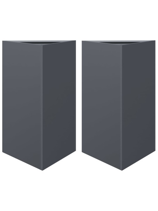 Sodo loveliai, 2vnt., antracito, 50x43x75cm, plienas