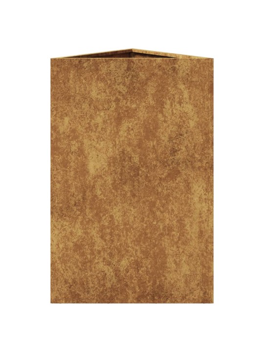 Sodo loveliai, 2vnt., 50x43x75cm, corten plienas, trikampiai