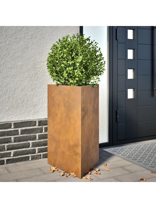 Sodo loveliai, 2vnt., 50x43x75cm, corten plienas, trikampiai