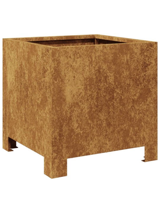 Sodo loveliai, 2vnt., 30x30x30cm, corten plienas