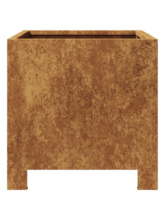 Sodo loveliai, 2vnt., 30x30x30cm, corten plienas