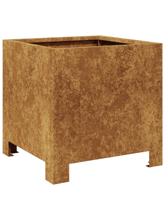Sodo loveliai, 2vnt., 30x30x30cm, corten plienas