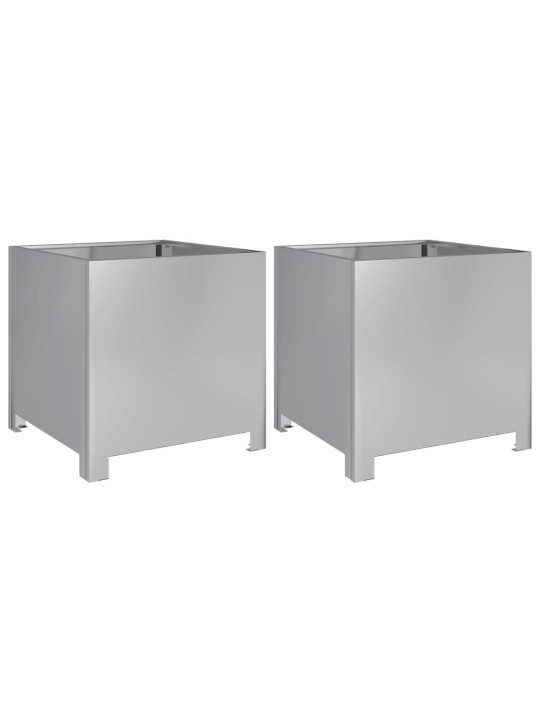 Sodo loveliai, 2vnt., 40x40x40cm, galvanizuotas plienas