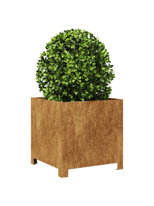 Sodo loveliai, 2vnt., 40x40x40cm, corten plienas