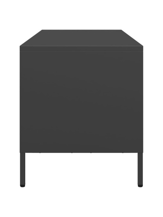 Televizoriaus spintelė, juoda, 101,5x39x43,5cm, plienas