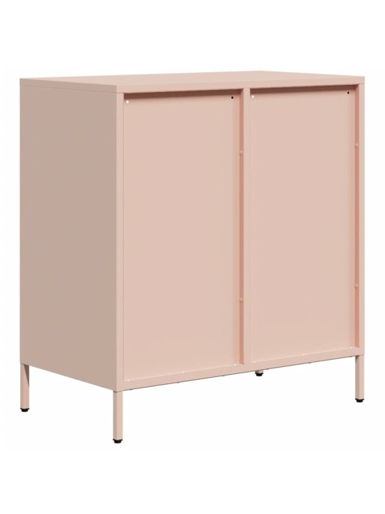 Šoninė spintelė, rožinė, 68x39x73,5cm, šaltai valcuotas plienas