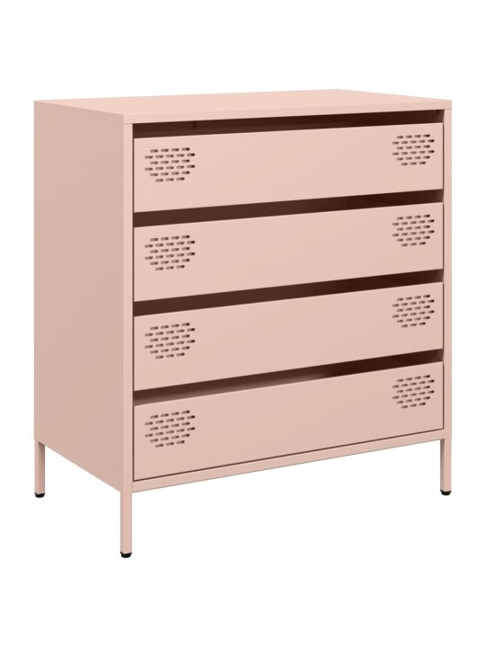 Šoninė spintelė, rožinė, 68x39x73,5cm, šaltai valcuotas plienas
