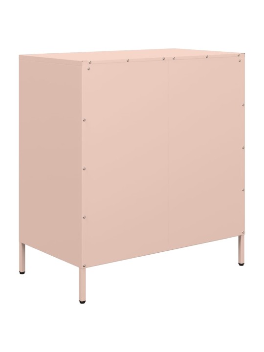 Šoninė spintelė, rožinė, 68x39x73,5cm, šaltai valcuotas plienas
