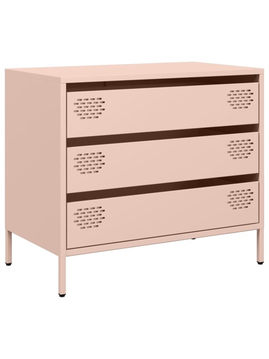 Šoninė spintelė, rožinė, 68x39x58,5cm, šaltai valcuotas plienas