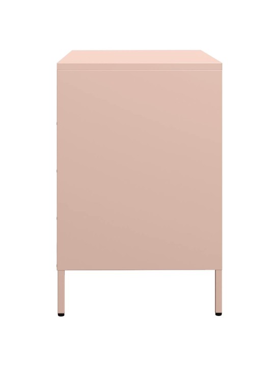 Šoninė spintelė, rožinė, 68x39x58,5cm, šaltai valcuotas plienas