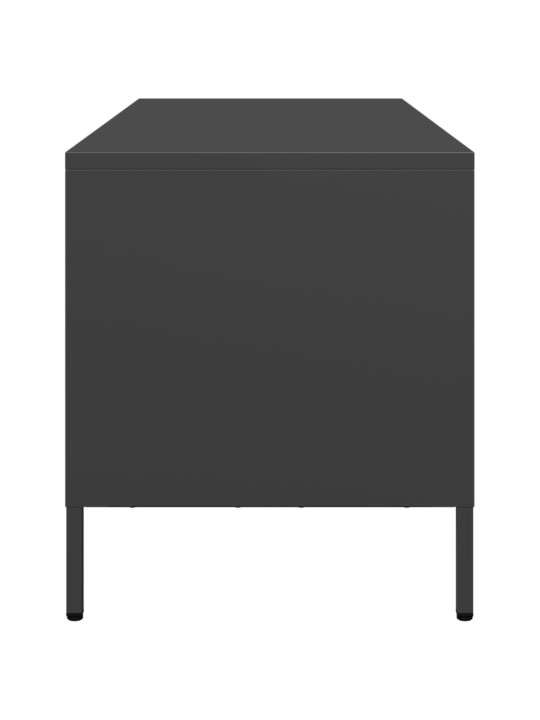 Televizoriaus spintelė, juoda, 101,5x39x43,5cm, plienas