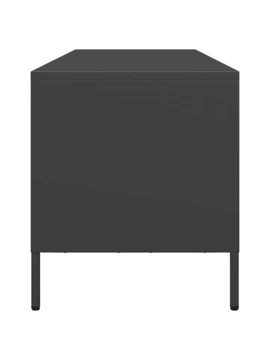 Televizoriaus spintelė, juoda, 135x39x43,5cm, plienas