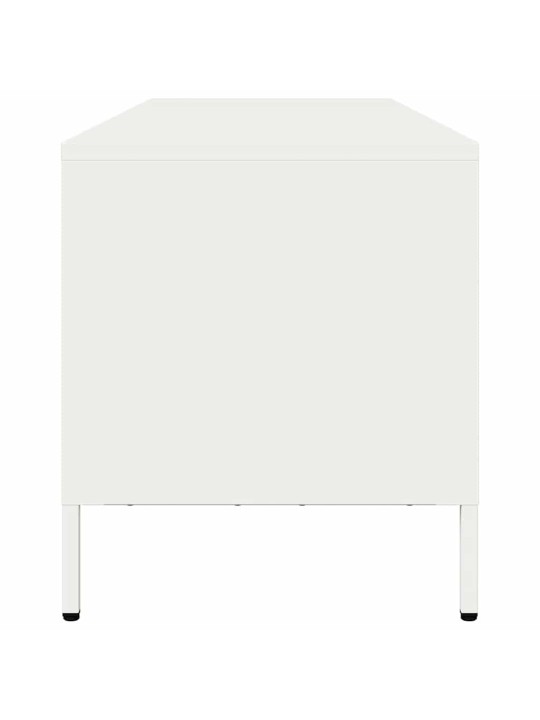 Televizoriaus spintelė, balta, 135x39x43,5cm, plienas