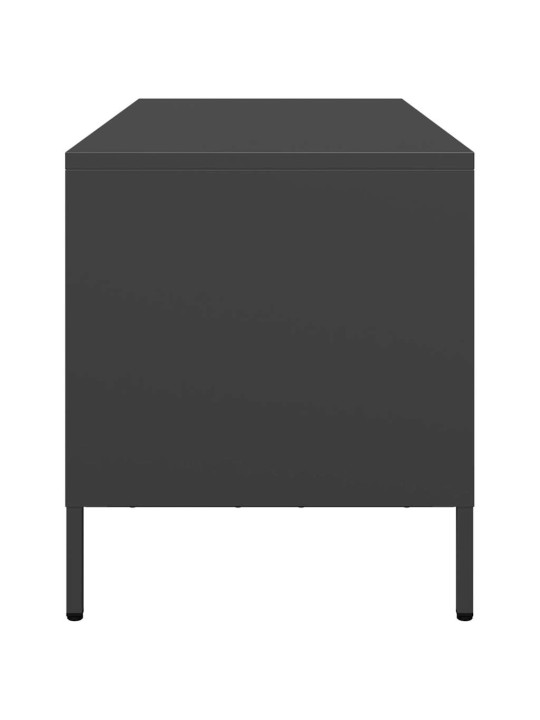 Televizoriaus spintelė, juoda, 101,5x39x43,5cm, plienas