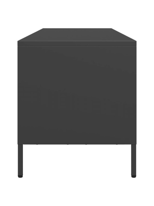 Televizoriaus spintelė, juoda, 135x39x43,5cm, plienas