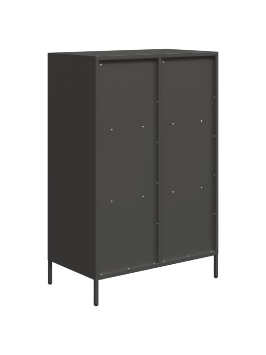 Komoda, juodos spalvos, 68x39x103,5cm, plienas