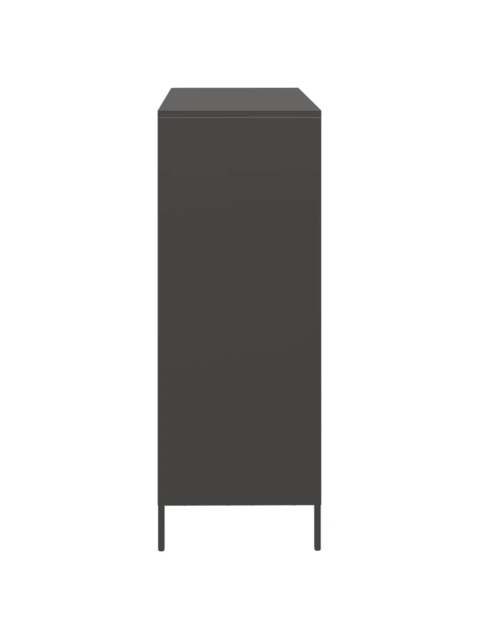 Komoda, juodos spalvos, 101,5x39x103,5cm, plienas