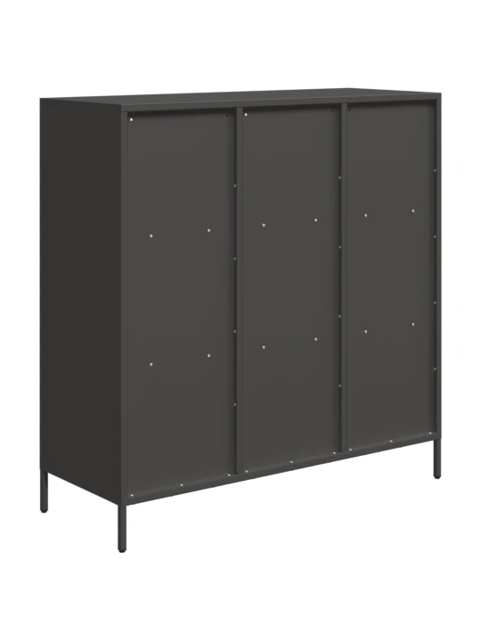 Komoda, juodos spalvos, 101,5x39x103,5cm, plienas