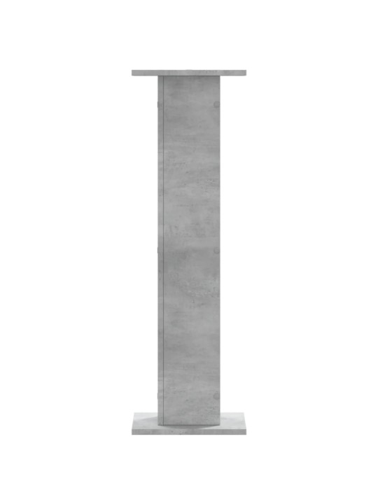 Garsiakalbių stovai, 2vnt., betono pilki, 30x30x95cm, mediena