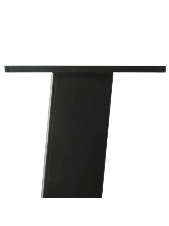 Kavos staliuko kojelės, 4 vnt., juoda, 72cm, plienas