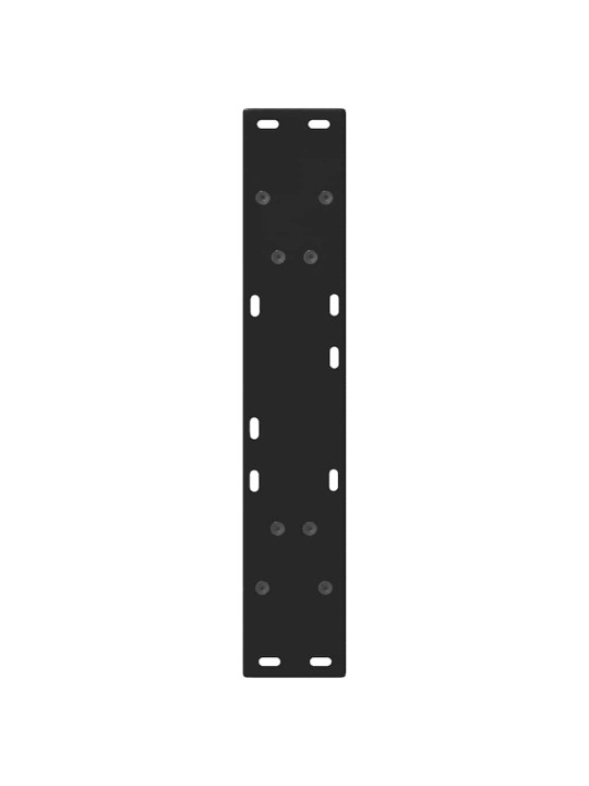 Kavos staliuko kojelės, V formos, 2 vnt., juoda, 50x(72-73)cm