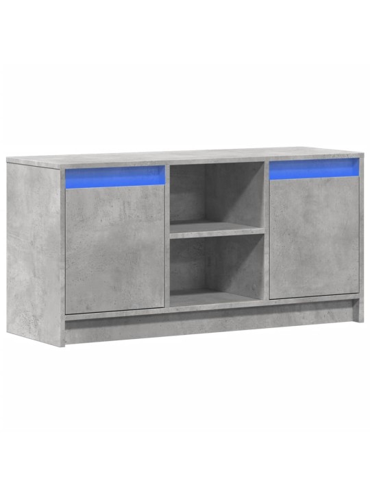 Televizoriaus spintelė su LED, betono, 100x34x50cm, mediena