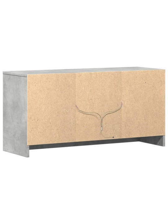 Televizoriaus spintelė su LED, betono, 100x34x50cm, mediena
