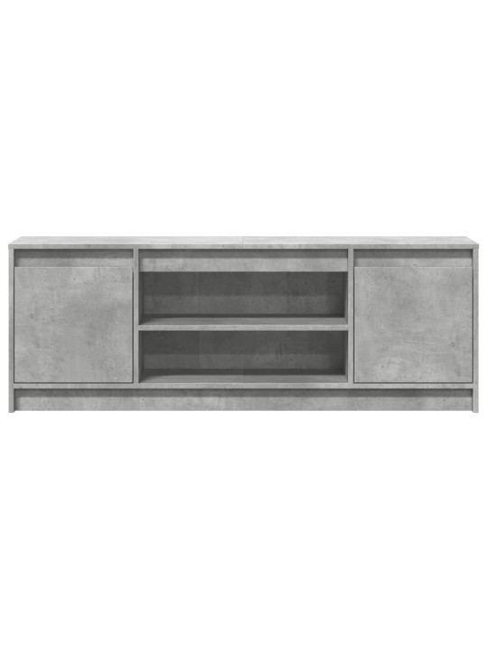 Televizoriaus spintelė su LED, betono, 139,5x34x50cm, mediena