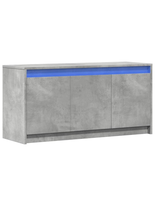 Televizoriaus spintelė su LED, betono, 100x34x50cm, mediena