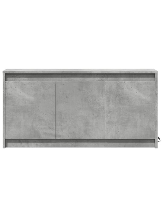 Televizoriaus spintelė su LED, betono, 100x34x50cm, mediena