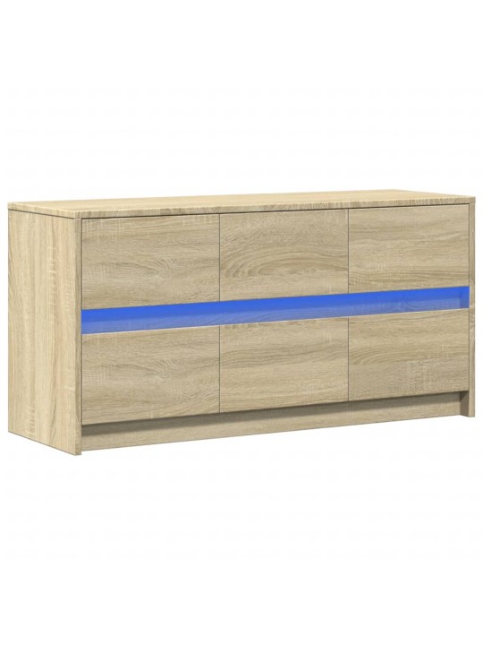 Televizoriaus spintelė su LED, ąžuolo, 100x34x50cm, mediena