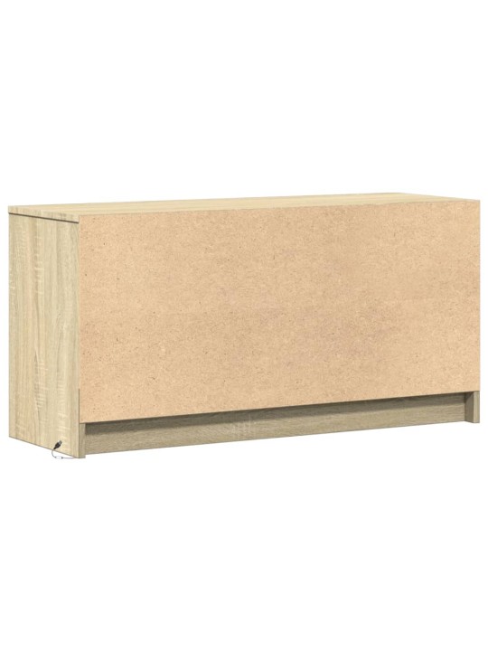 Televizoriaus spintelė su LED, ąžuolo, 100x34x50cm, mediena