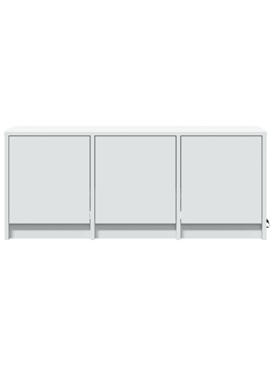 Televizoriaus spintelė su LED, balta, 97x34x40cm, mediena