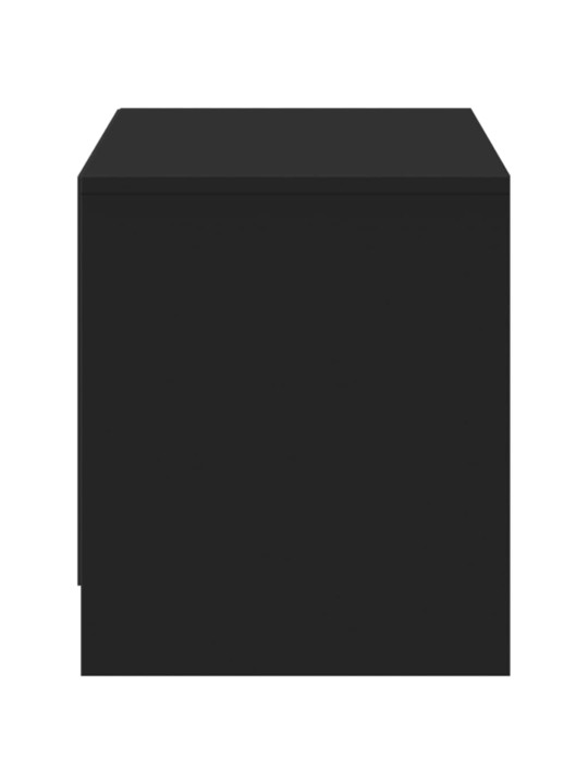 Televizoriaus spintelė su LED, juoda, 97x34x40cm, mediena