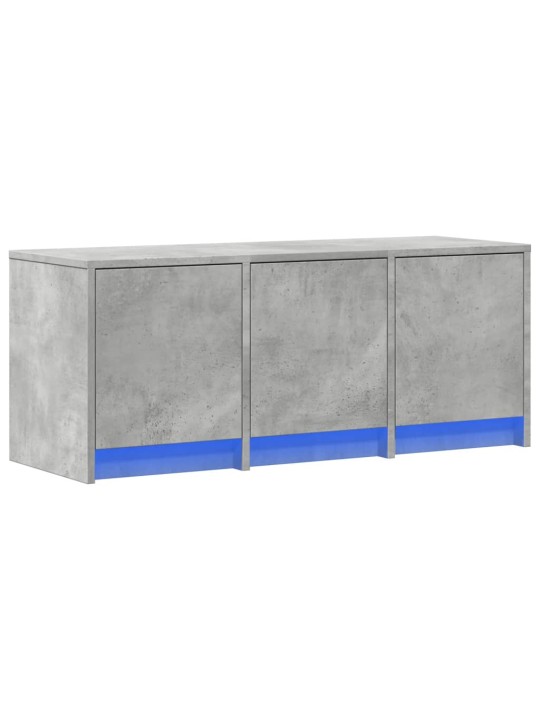 Televizoriaus spintelė su LED, betono, 97x34x40cm, mediena