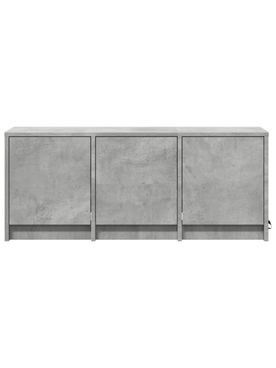 Televizoriaus spintelė su LED, betono, 97x34x40cm, mediena
