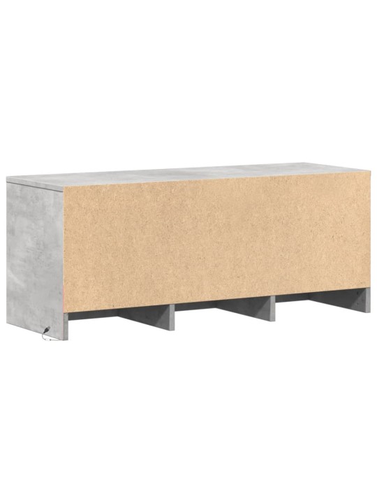 Televizoriaus spintelė su LED, betono, 97x34x40cm, mediena