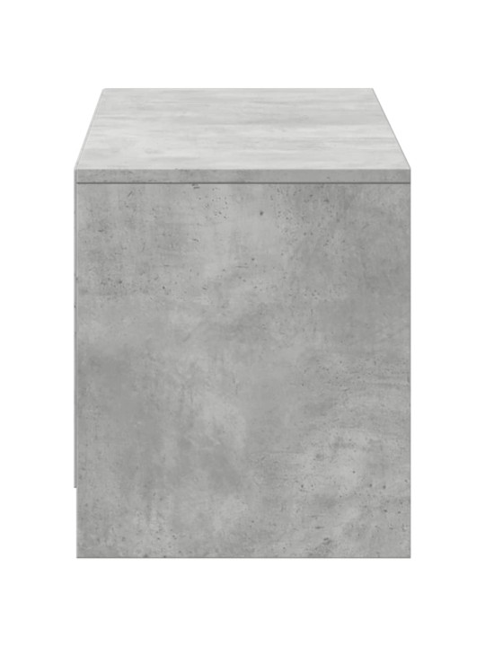 Televizoriaus spintelė su LED, betono, 140x34x40cm, mediena