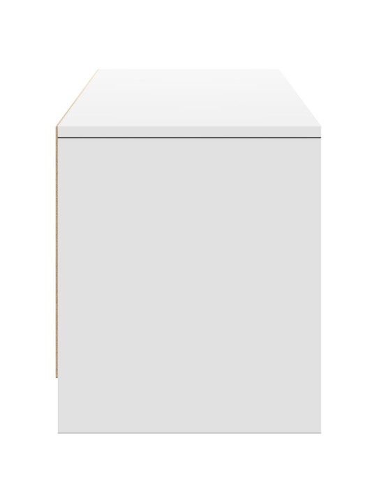 Televizoriaus spintelė su LED, balta, 165x34x40cm, mediena