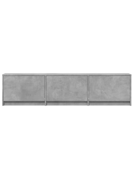 Televizoriaus spintelė su LED, betono, 165x34x40cm, mediena