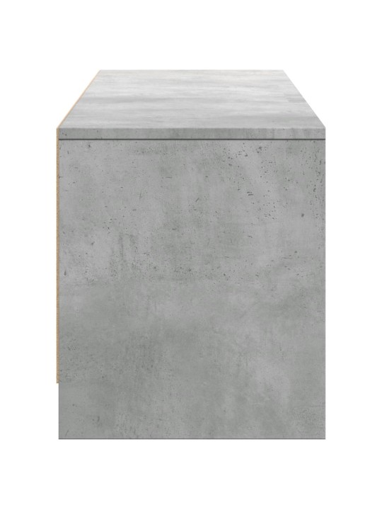 Televizoriaus spintelė su LED, betono, 165x34x40cm, mediena