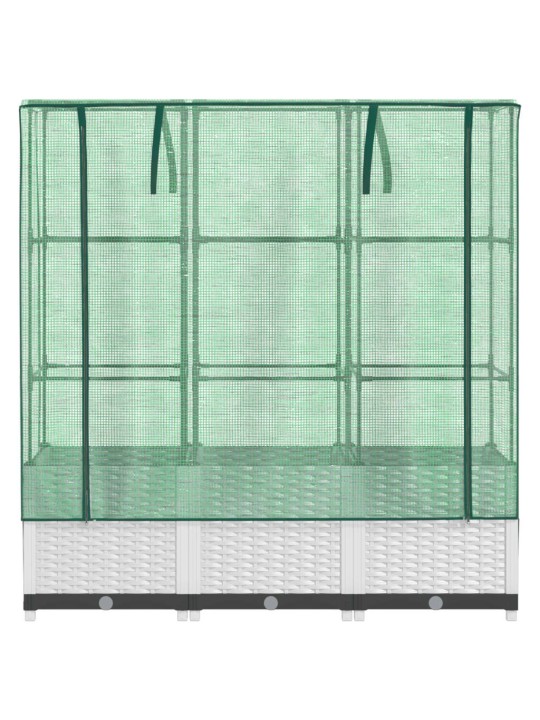 Pakelta lysvė su šiltnamio dangčiu, 120x40x138cm