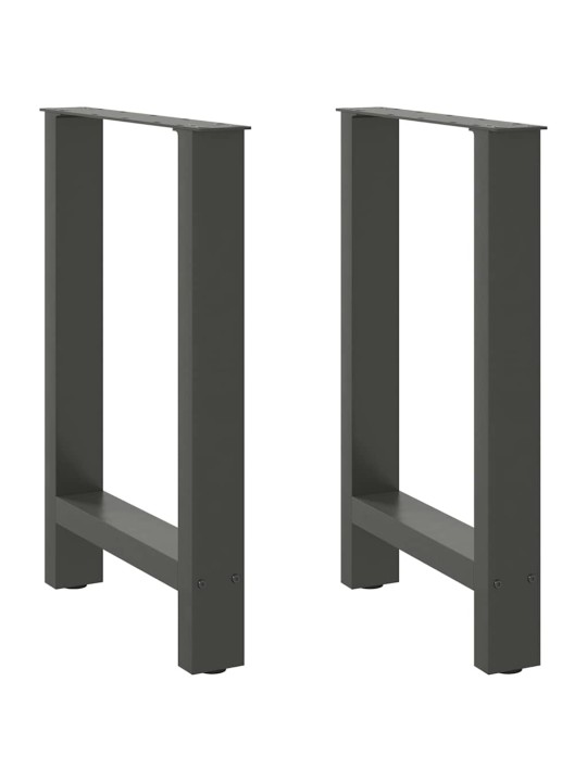 Kavos staliuko kojelės, antracito, 2 vnt., 60x(72-73)cm